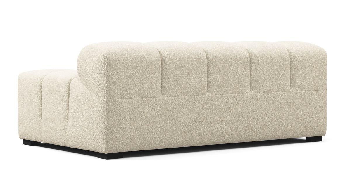 Tufted - Tufted Module, Extra Large Right Arm, Eggshell Boucle