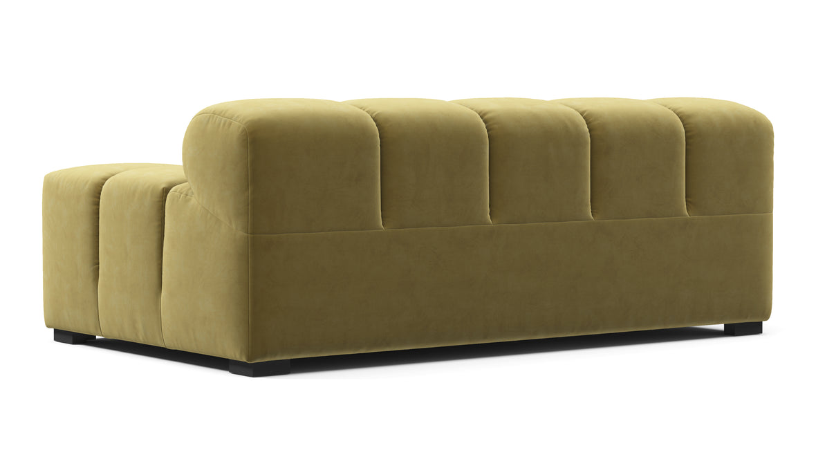 Tufted - Tufted Module, Extra Large Right Arm, Olive Gold Velvet