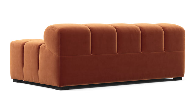 Tufted - Tufted Module, Extra Large Right Arm, Spice Velvet