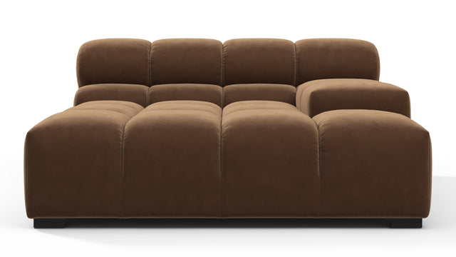 Tufted - Tufted Module, Deep Large Right Arm, Mocha Velvet