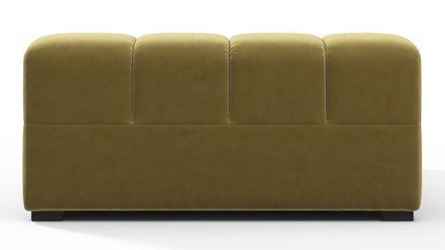 Tufted - Tufted Module, Deep Large Right Arm, Olive Gold Velvet