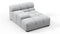 Tufted - Tufted Module, Deep Left Arm, Light Gray Wool