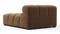 Tufted - Tufted Module, Deep Left Arm, Mocha Velvet