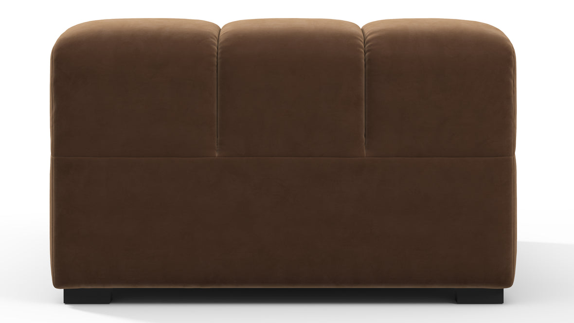 Tufted - Tufted Module, Deep Right Arm, Mocha Velvet