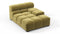 Tufted - Tufted Module, Deep Right Arm, Olive Gold Velvet