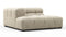 Tufted - Tufted Module, Deep Left Corner Half, Beige Gray Chenille