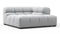 Tufted - Tufted Module, Deep Right Corner Half, Light Gray Wool