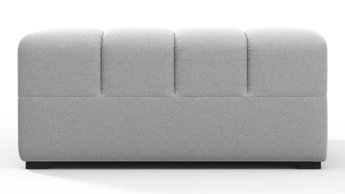 Tufted - Tufted Module, Deep Right Corner Half, Light Gray Wool