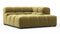 Tufted - Tufted Module, Deep Right Corner Half, Olive Gold Velvet