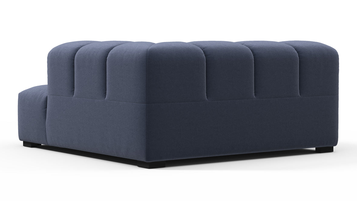 Tufted - Tufted Module, Deep Right Corner Half, Royal Blue Wool