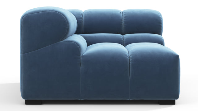 Tufted - Tufted Module, Right Corner, Aegean Blue Velvet