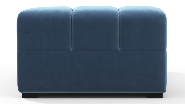 Tufted - Tufted Module, Right Corner, Aegean Blue Velvet