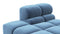 Tufted - Tufted Module, Left End, Armless, Aegean Blue Velvet