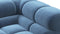 Tufted - Tufted Module, Large Right Corner, Aegean Blue Velvet