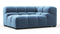 Tufted - Tufted Module, Large Right Corner, Aegean Blue Velvet