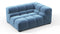 Tufted - Tufted Module, Large Right Corner, Aegean Blue Velvet