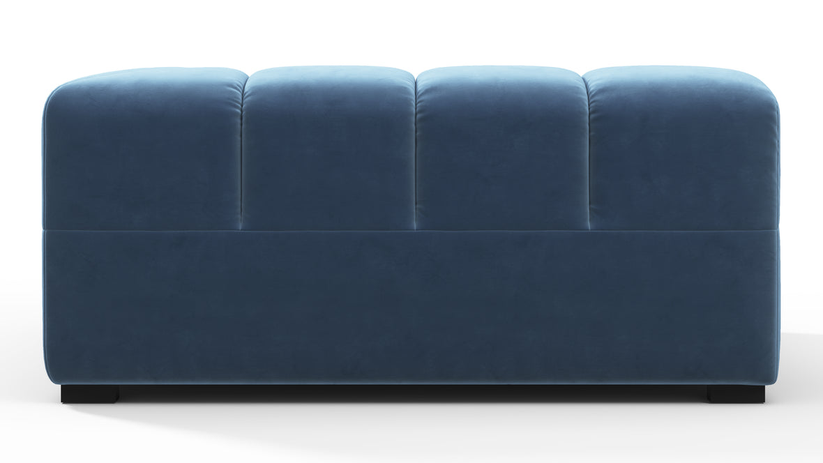 Tufted - Tufted Module, Large Right Corner, Aegean Blue Velvet