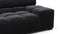 Tufted - Tufted Sectional, Extra Large Sofa, Black Velvet