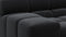Tufted - Tufted Sectional, Small, Left Chaise, Black Velvet