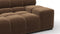 Tufted - Tufted Sectional, Extra Large Right Corner, Mocha Velvet