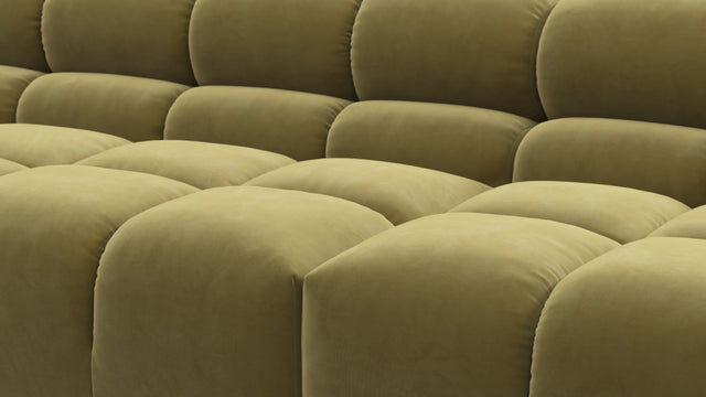 Tufted - Tufted Sectional, Extra Large Sofa, Olive Gold Velvet