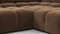 Tufted - Tufted Sectional, Large Right Corner, Mocha Velvet