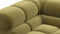 Tufted - Tufted Sectional, Large, Right Chaise, Olive Gold Velvet