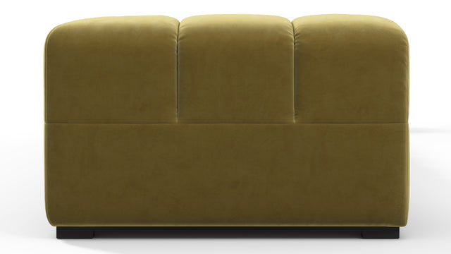 Tufted - Tufted Sectional, Large, Right Chaise, Olive Gold Velvet