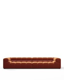Tufty - Tufty Sectional, Extra Large Sofa, Spice Velvet | FINAL SALE