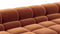 Tufted - Tufted Sectional, Large Left Corner, Spice Velvet