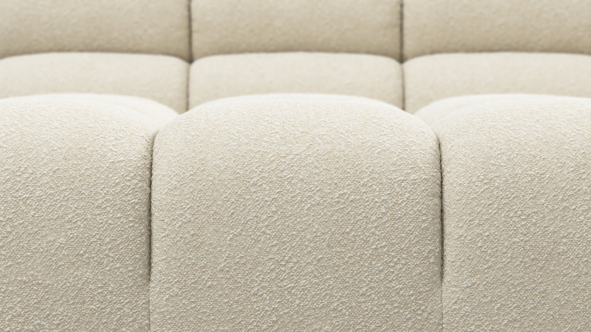 Tufted - Tufted Sectional, Small L, Left, Eggshell Boucle