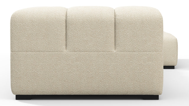 Tufted - Tufted Sectional, Small L, Right, Eggshell Boucle