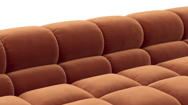 Tufted - Tufted Sectional, U Shape, Spice Velvet