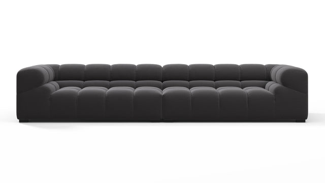 Tufted - Tufted Sectional, Extra Large Sofa, Ink Brushed Weave