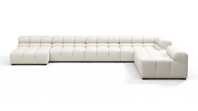 Tufted - Tufted Sectional, Extra Large Right Corner, Natural Weave