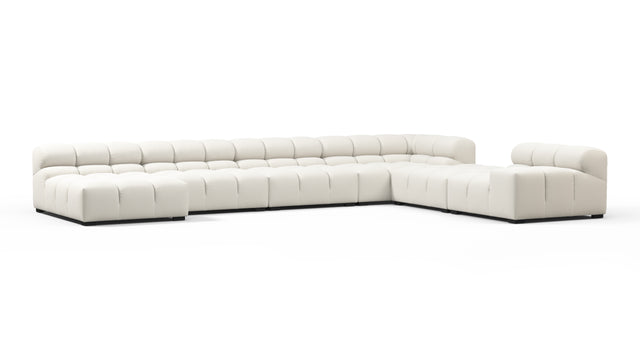 Tufted - Tufted Sectional, Extra Large Right Corner, Natural Weave