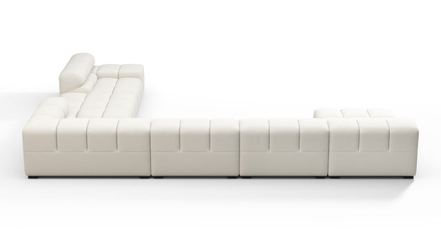 Tufted - Tufted Sectional, Extra Large Right Corner, Natural Weave