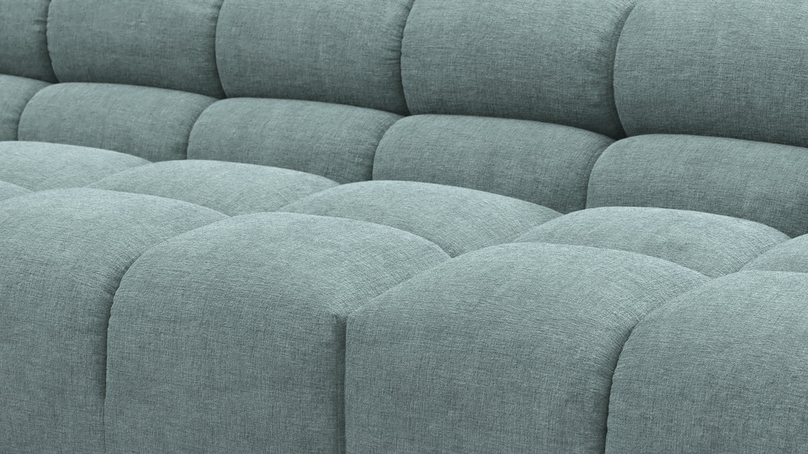 Tufted - Tufted Sectional, Extra Large Right Corner, Cerulean Chenille