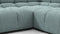 Tufted - Tufted Sectional, Large Right Corner, Cerulean Chenille