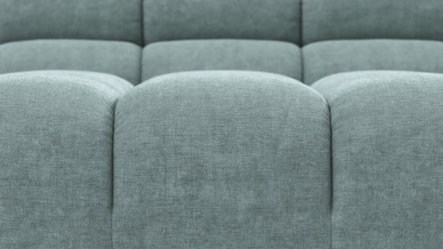 Tufted - Tufted Sectional, Small L, Right, Cerulean Chenille