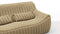 Sandra - Sandra Two Seater Sofa, Beige Vegan Leather