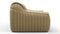 Sandra - Sandra Two Seater Sofa, Beige Vegan Leather