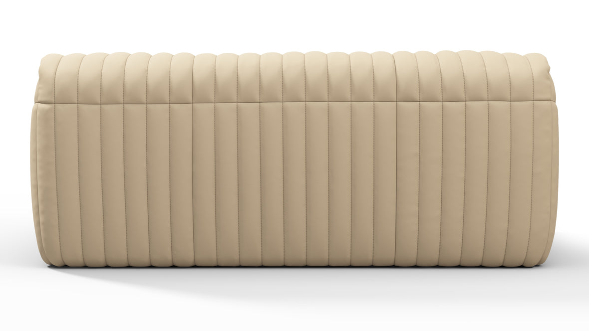 Sandra - Sandra Two Seater Sofa, Alabaster Vegan Leather