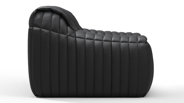 Sandra - Sandra Lounge Chair, Black Vegan Leather