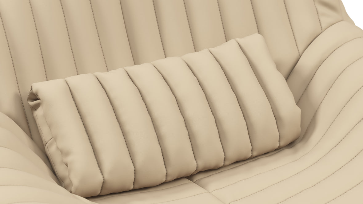 Sandra - Sandra Lounge Chair, Alabaster Vegan Leather