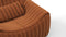 Sandra - Sandra Lounge Chair, Burnt Orange Vegan Suede