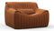 Sandra - Sandra Lounge Chair, Burnt Orange Vegan Suede