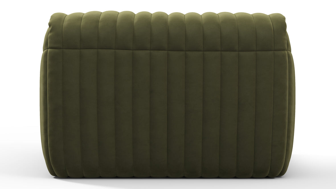 Sandra - Sandra Lounge Chair, Olive Green Velvet