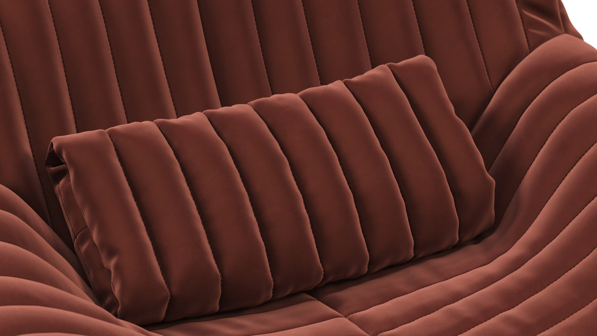 Sandra - Sandra Lounge Chair, Burgundy Velvet