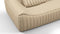 Sandra - Sandra Three Seater Sofa, Alabaster Vegan Leather